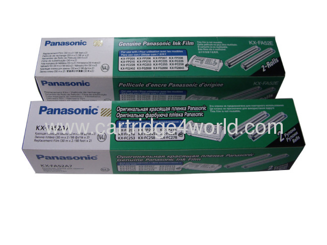 Factory Direct Exporter Low price high quality Panasonic KX-FA52A7 Recycling ink printer toner cartridges