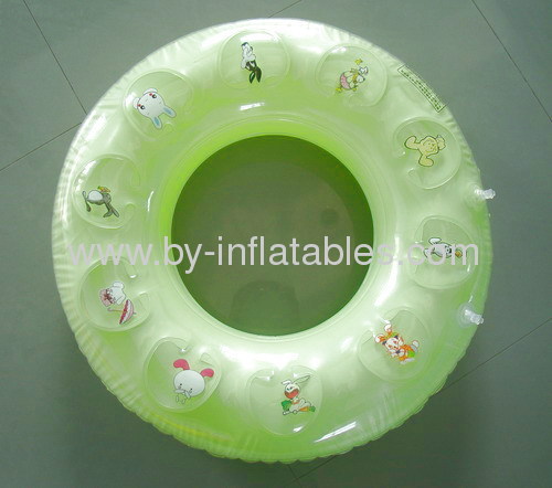 Double layer inflatable swim ring
