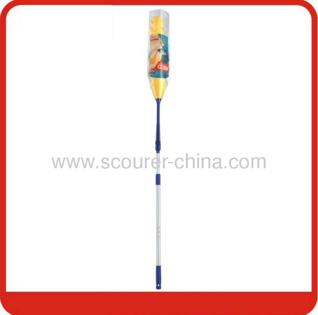 Telescopic functional plastic duster for ceiling cleaning