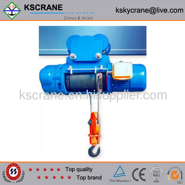 single speed electric wire rope hoist 