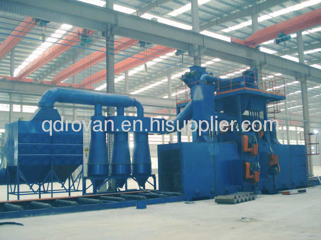 1 high quality section steel structure shot blast cleaning machine