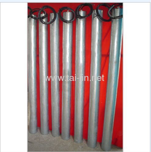 Titanium MMO canistered anode for protection of storage tanks