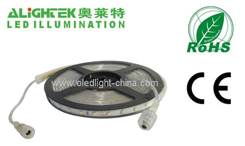 IP65 waterproof 3528 flexible LED strip 60 LEDs per meter white color PCB 24W