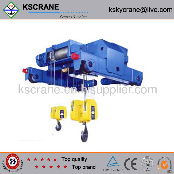 double-rail hoist trolley for 1t3t5t10t16t