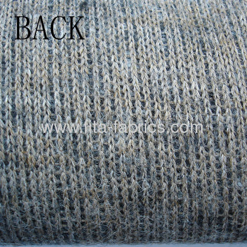 Coarsely Knitted Fabric blended of wool/acrylic/cotton