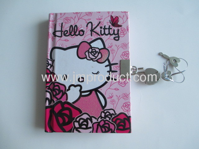 Hello Kitty hardcover with lock