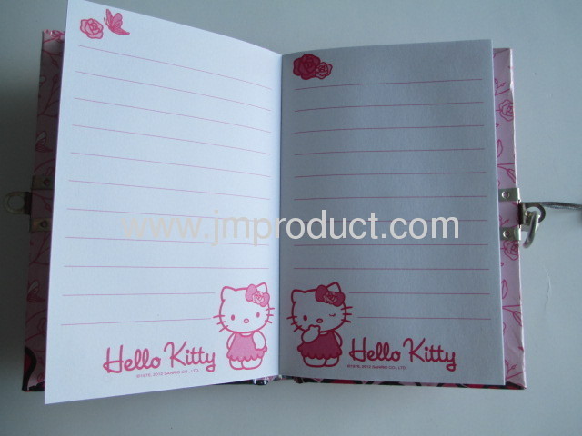 Hello Kitty hardcover with lock