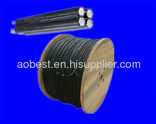 Best quality factory price Aerial bundled cable with aluminum conductor xlpe insulated overhead cable 1*1/0AWG+1*1/0AWG