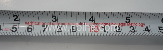 India tpye measuring tape with black white ABS case