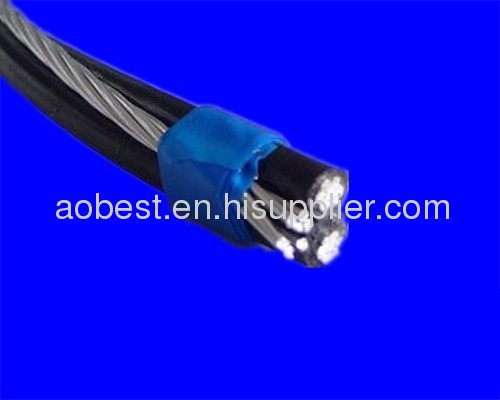 Best quality lowest price triplex cable 2*4AWG+1*4AWG ABC overhead power cable