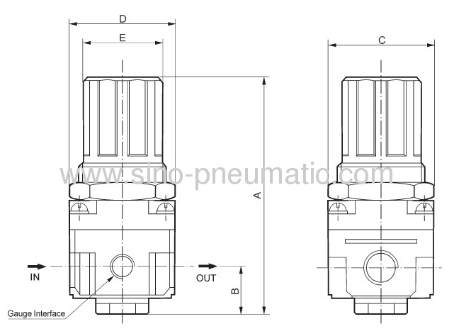 1-10Bar SMC Modular Air Regulator AR2000-01