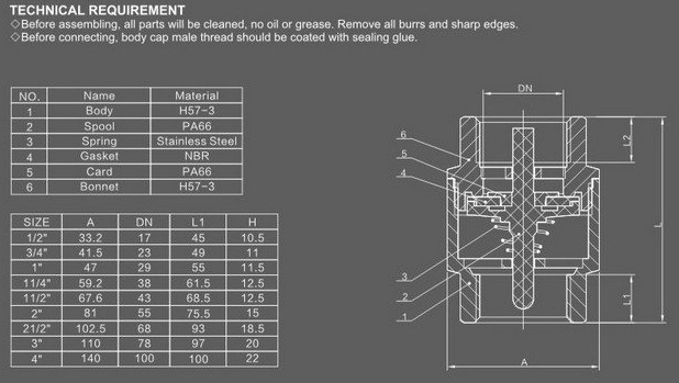 Brass checkvalve,check valve