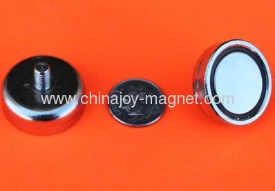 Neodymium Cup Magnets w/M4 Female Stud 3/4