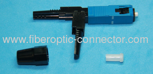 SC/UPC The Embedded Type Fiber Optic Fast Connector With 2.0x3.0 Bow-type Drop Cable 