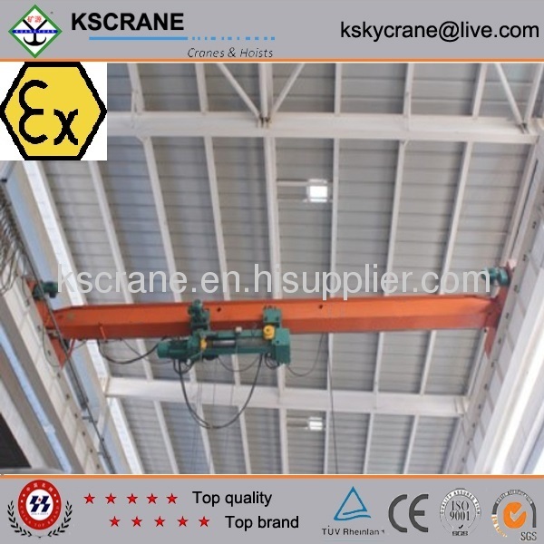 anti-explosion single girder overhead crane 