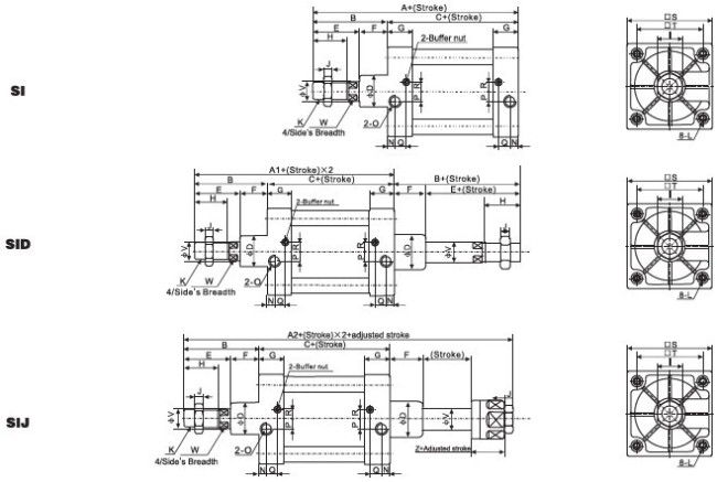 Pneumatic Standard Air Cylinder