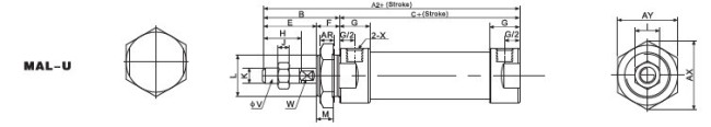 Mini Aluminum Alloy Cylinder