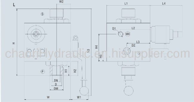 safety control valve for acumulator