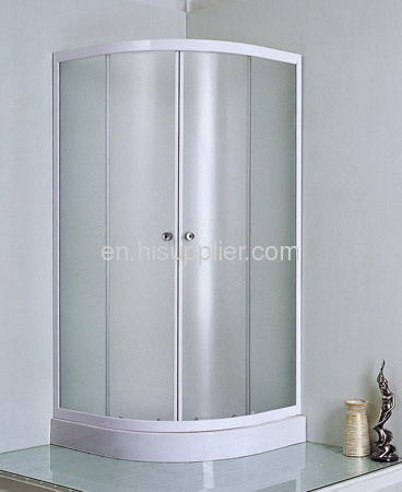 glass shower with 4mm clear safety glass
