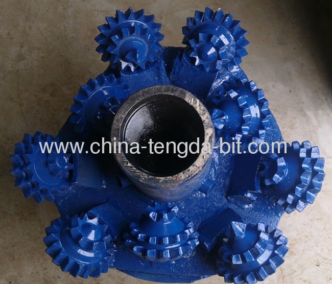 9cone steel tooth assemble drill bit for bridge