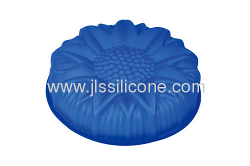 Large flower shape silicone bakeware cake mold