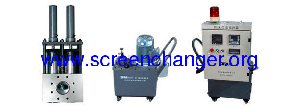 continuous double pillar hydraulic screen changer