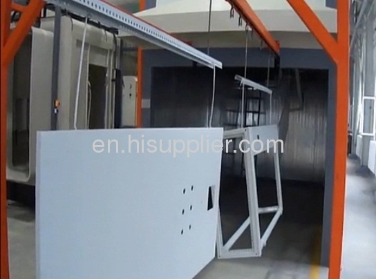 powder coating line for electrical control cabinet 