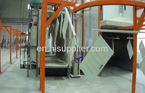 powder coating line for electrical control cabinet 