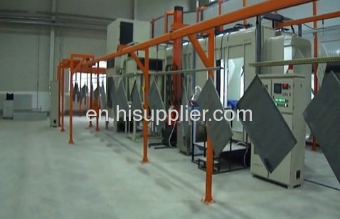powder coating line for electrical control cabinet 