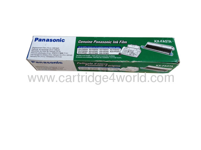 High quality High Page Yield Factory Direct Exporter Panasonic KX-FA57Atoner cartridges Genuine Original Laser