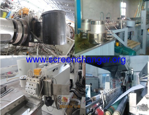 Continuous sreen changer with belt screen