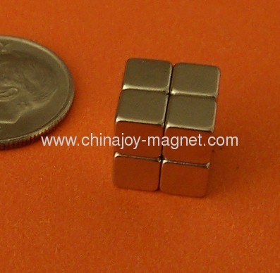 Rare Earth Magnets N45 3/16 inch Strong Neodymium Cubes