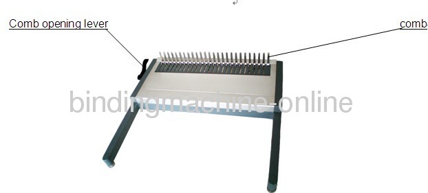 Desk Top Manual Comb Binding Machine