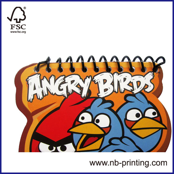 caton/disney/angry bird spiral notebook