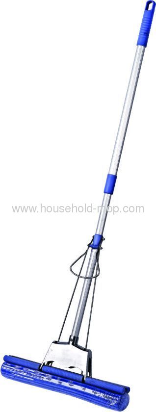 Telescopic Stainless Steel Double Roller Magic Sponge Mop