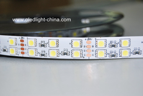 Super bright 28.8W double row 24V 120 SMD5050 LED strip light ribbon