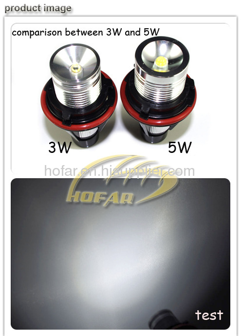 5W LED Angel Eyes Halo Ring for BMW E39 E53 E60/E61 E63/E64 E65/E66 E87 X3