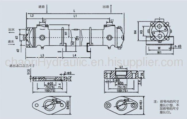 pipeline type oil cooler