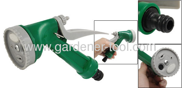 30M Garden Water Hose As Coil Hose With 4-Pattern Hose Nozzle