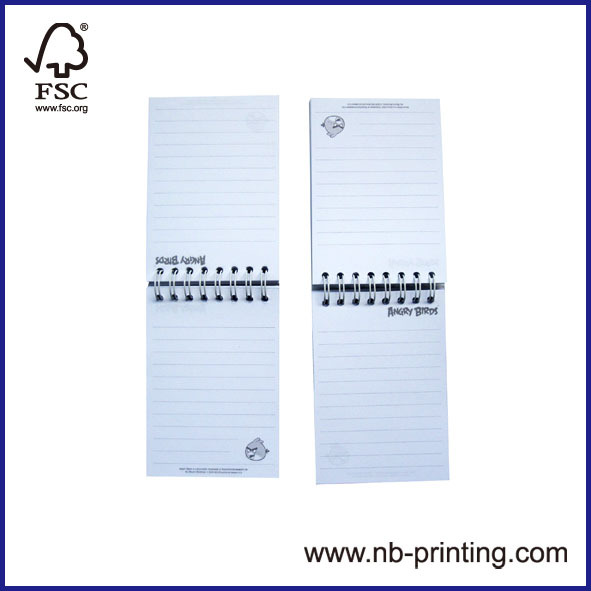 customized 2 subject spiral notepads