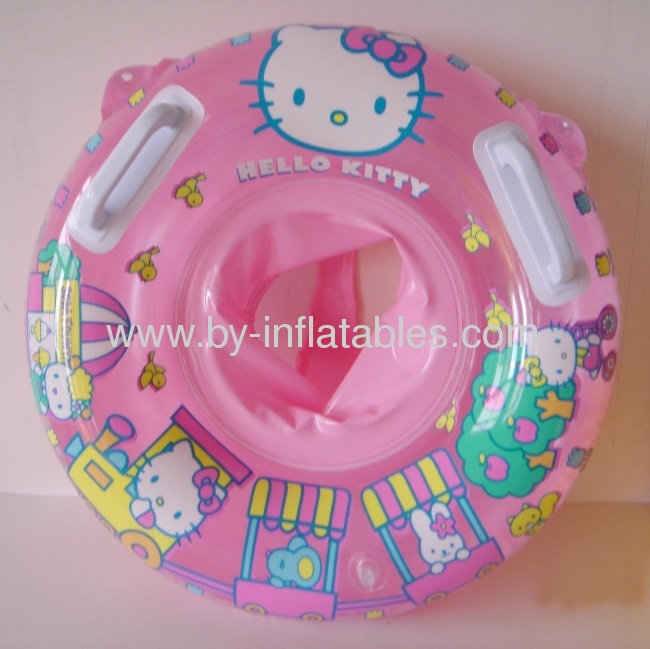 Hello Kitty inflatable PVC kid swim seat