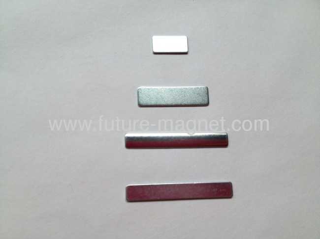 Sintered ndfeb rectangular galvanized strip 