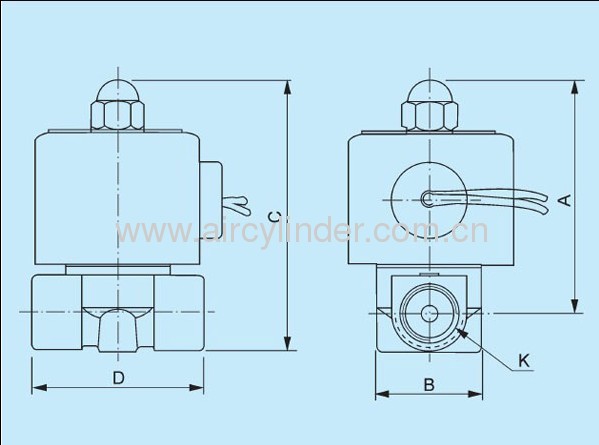 2W025-08 direct acting solenoid valves