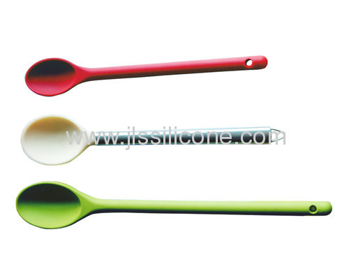 Food grade and dishwasher safe silicone spoon with 12 inch length