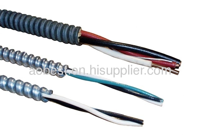 Out steel or aluminum sheath BX cable wire