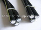 China popular ABC power transmission cable Overhead Aluminum Conductor triplex cable 2*4AWG+1*6AWG