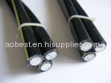 Super quality lowest price ABC power cable 2*1/0AWG+1*2AWG triplex cables astm 