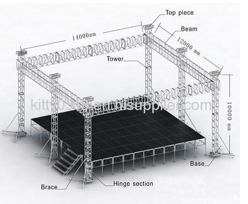 fashion show stage / light stage / movable stage /truss stage