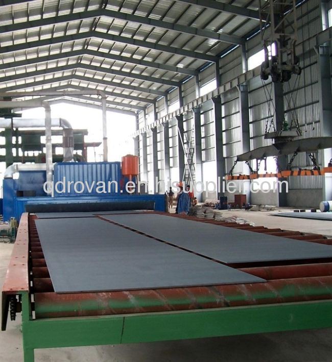 01 High quality steel plate sand blast cleaning machine