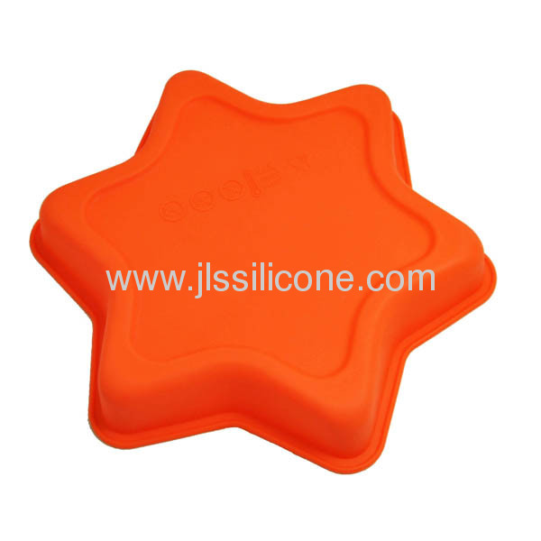 Pentacle shaped silicone bakeware bake mold